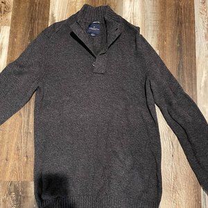 Men's American Eagle Pullover Button-Up Sweater